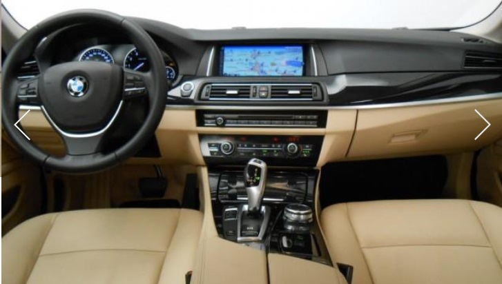 Left hand drive car BMW 5 SERIES (01/08/2015) - 